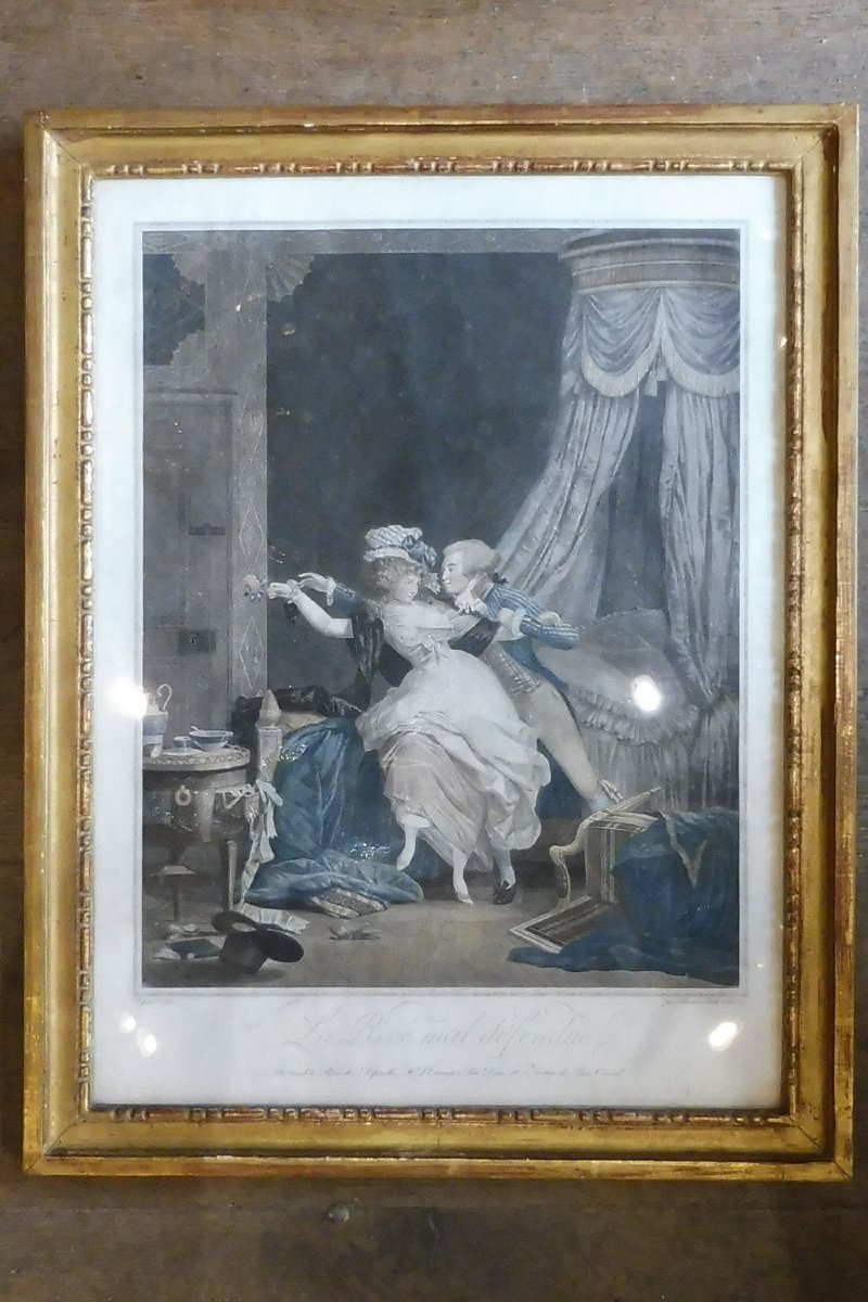 gravure 18 eme  par Debucourt  