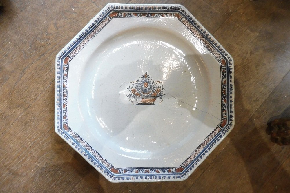 Rouen Earthenware Dish, 18th Century