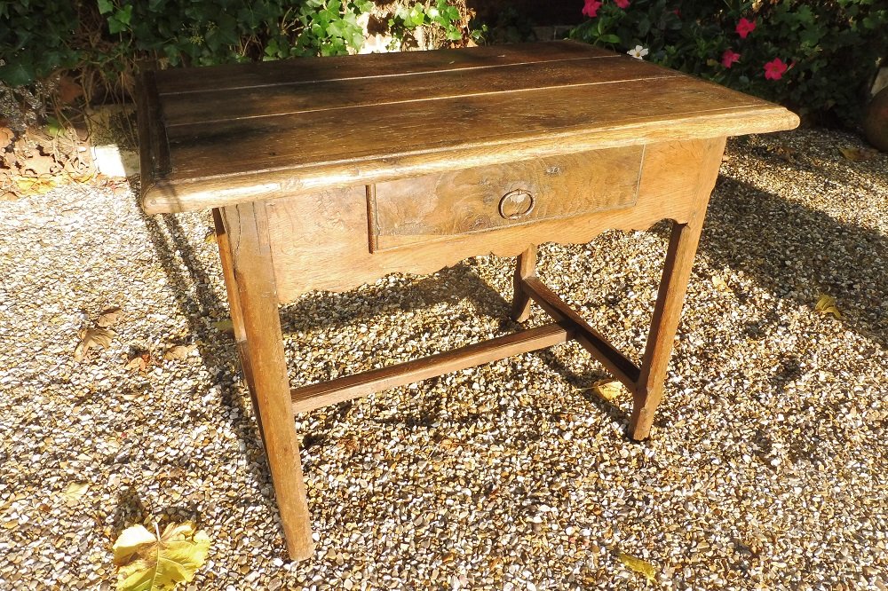 Oak Writing Desk, Normandy, 17th Century  -photo-2