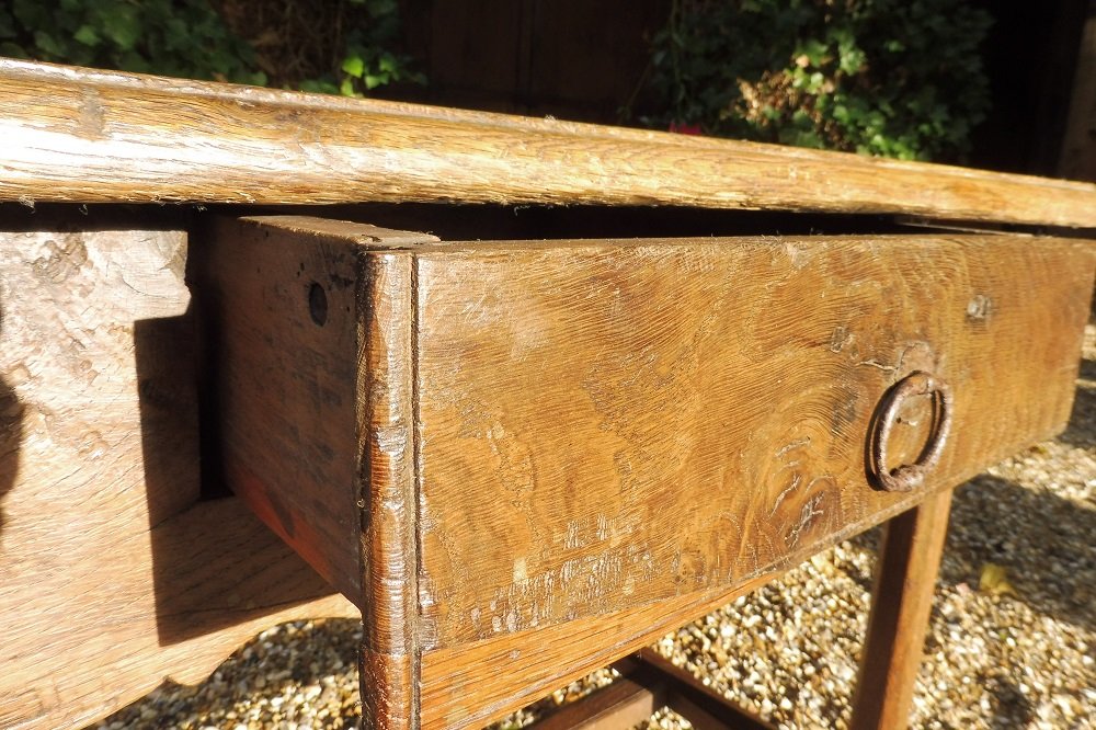 Oak Writing Desk, Normandy, 17th Century  -photo-3
