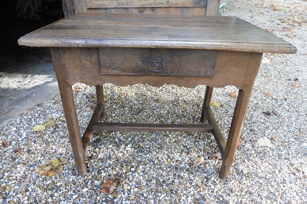 Oak Writing Desk, Normandy, 17th Century  -photo-3