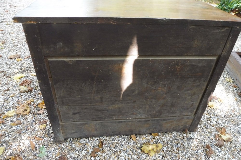 Buffet de boiserie  en chêne  mouluré  18 eme -photo-2
