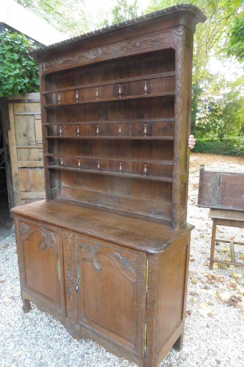 19th-century Norman Carved Oak Sideboard And Dresser-photo-2