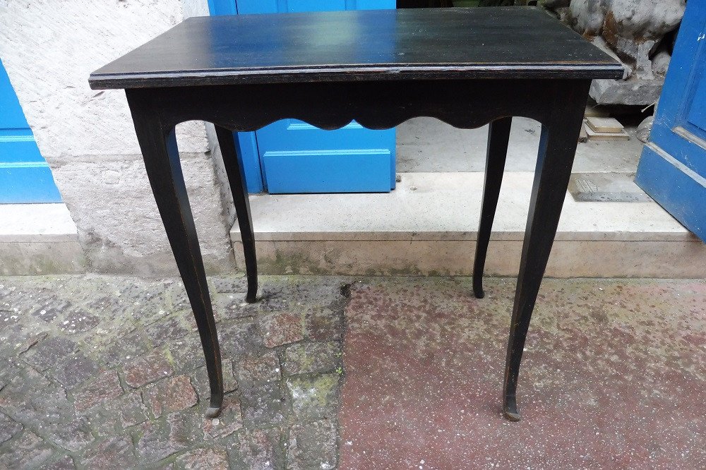 Table Volante Laquée Noir-photo-2