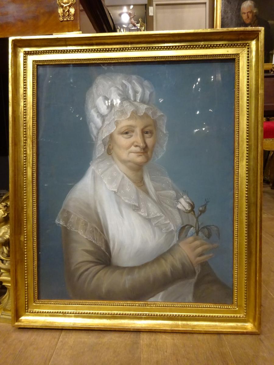 Pastel "portrait Of Woman"