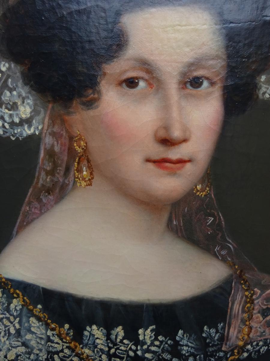  Portrait Of Woman Around 1830-photo-3
