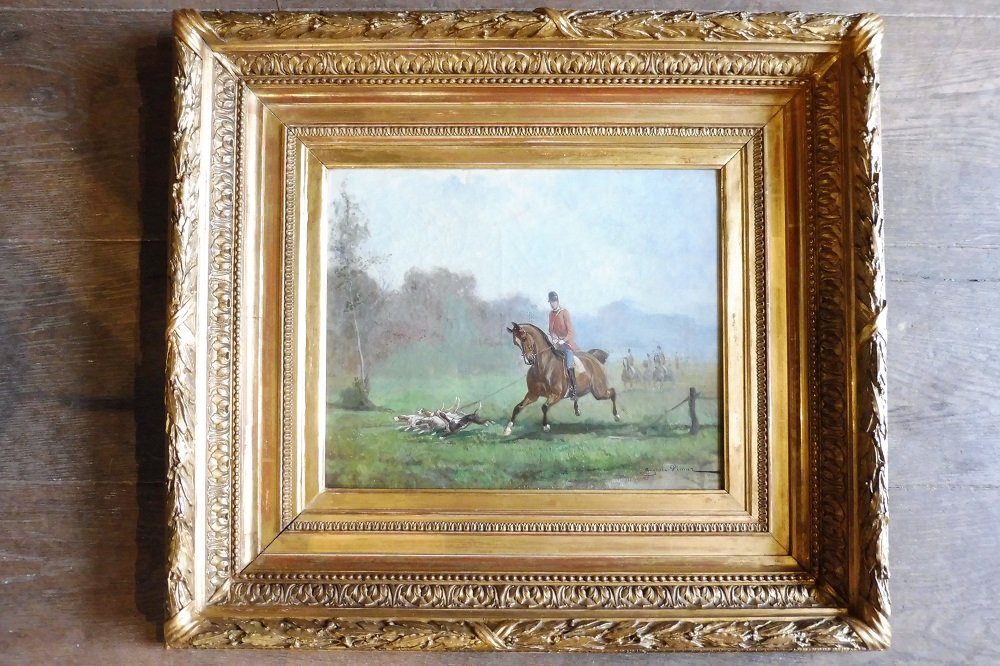 Oil On Canvas Signed Auguste Vimar