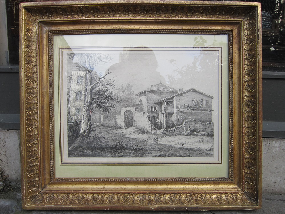 J J Boissieu Signed Etching