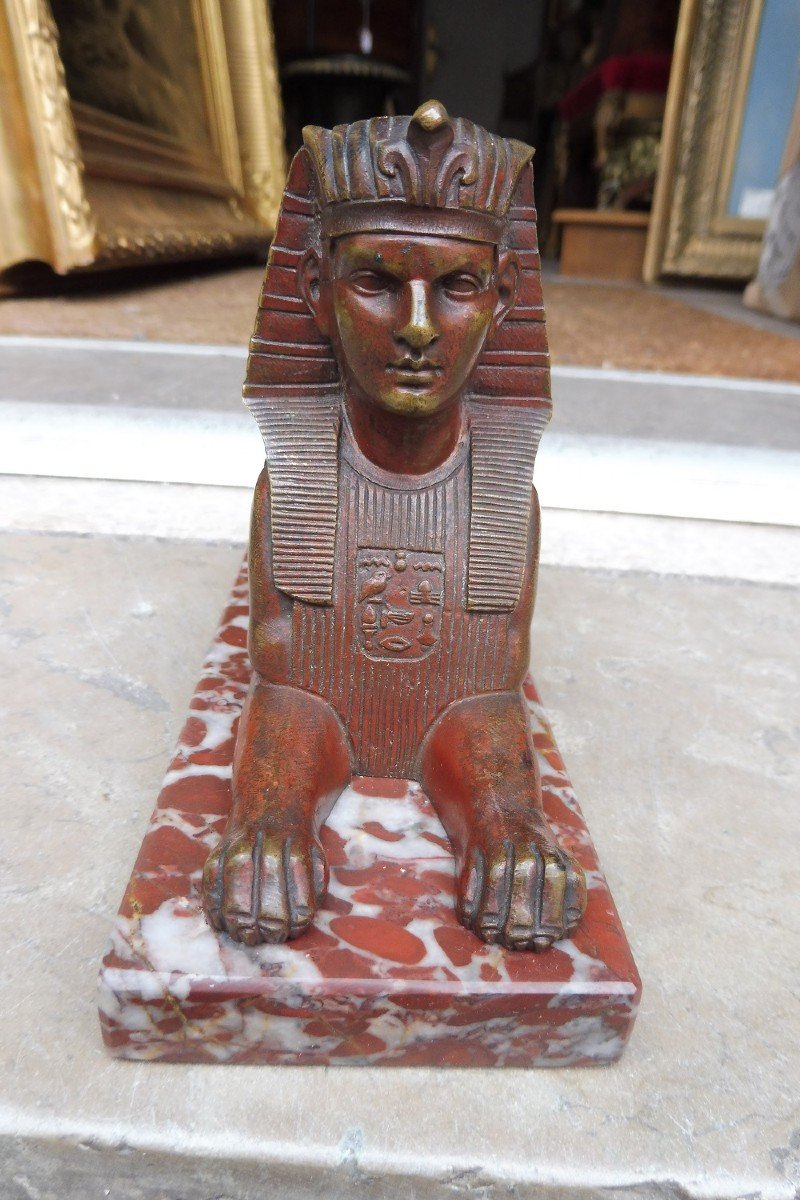 Sphinx In Bronze 19 Century  -photo-2