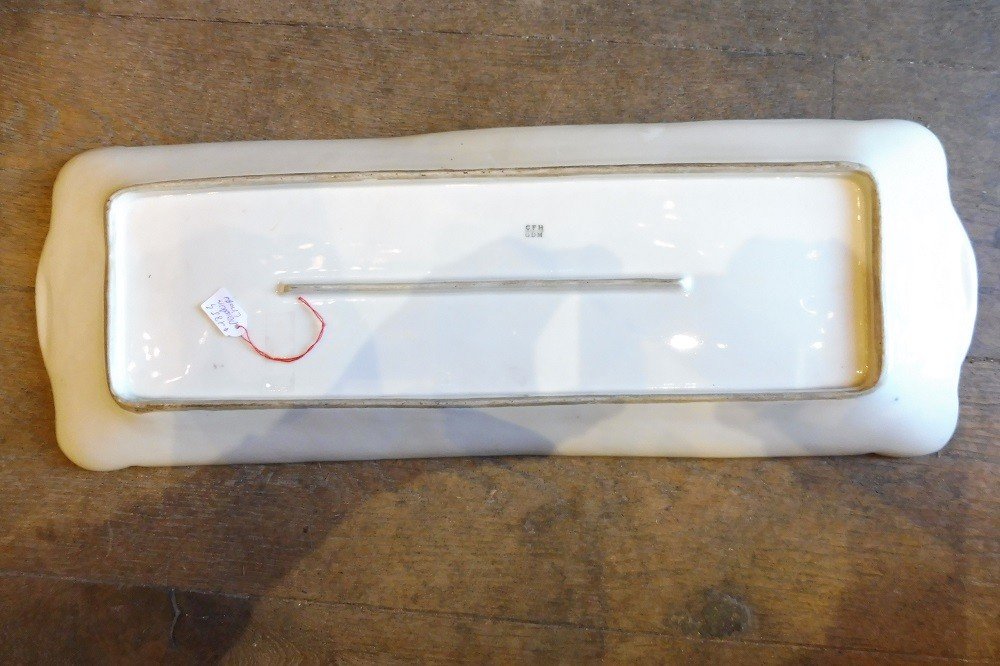 Important Plat  En Porcelaine De Limoges  Vers 1900-photo-2