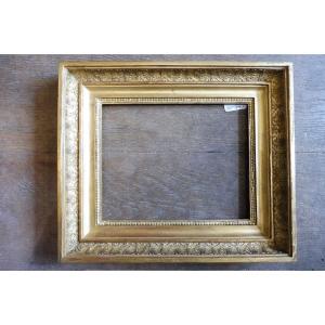 Rectangular Frame In Empire Gilded Stucco 