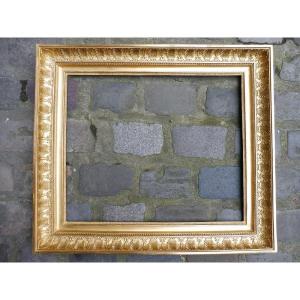 Rectangular Frame In Empire Gilded Stucco 