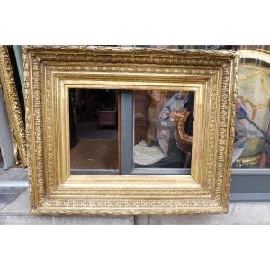 Important 19th Century Barbizon Frame In Gilded Stucco 