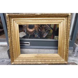 Important 19th Century Barbizon Frame In Gilded Stucco 