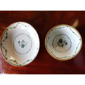 Porcelain Bowl And Saucer From The East India Company, Late 18th Century 