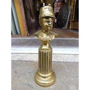 Bronze Bust Of A Crying Jean As A French Soldier From 1870