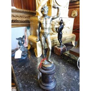 17th Century Bronze Sculpture "hercules"  