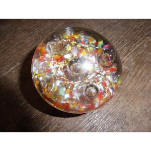 Boule presse papier sulfure   19 eme  