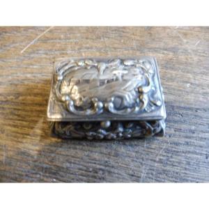 19th Century Foreign Silver Pillbox