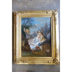 Huile sur  toile  19 eme d'après  Lépicié  