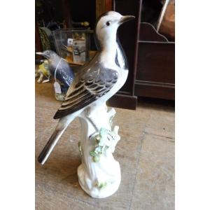 Perched Bird In Meissen Porcelain