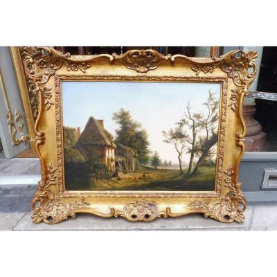 Oil On Canvas From The French School Around 1850,