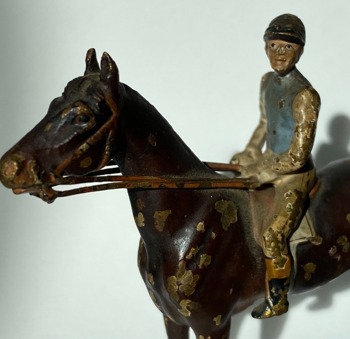 Bronze De Vienne. Un Jockey Sur Son Cheval -photo-3