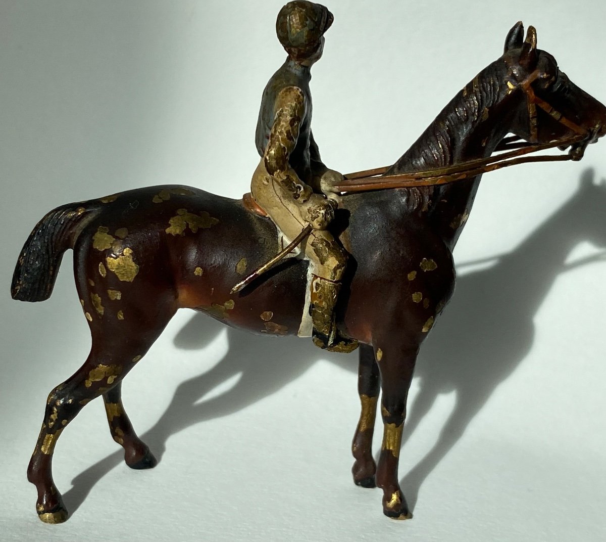Bronze De Vienne. Un Jockey Sur Son Cheval -photo-4
