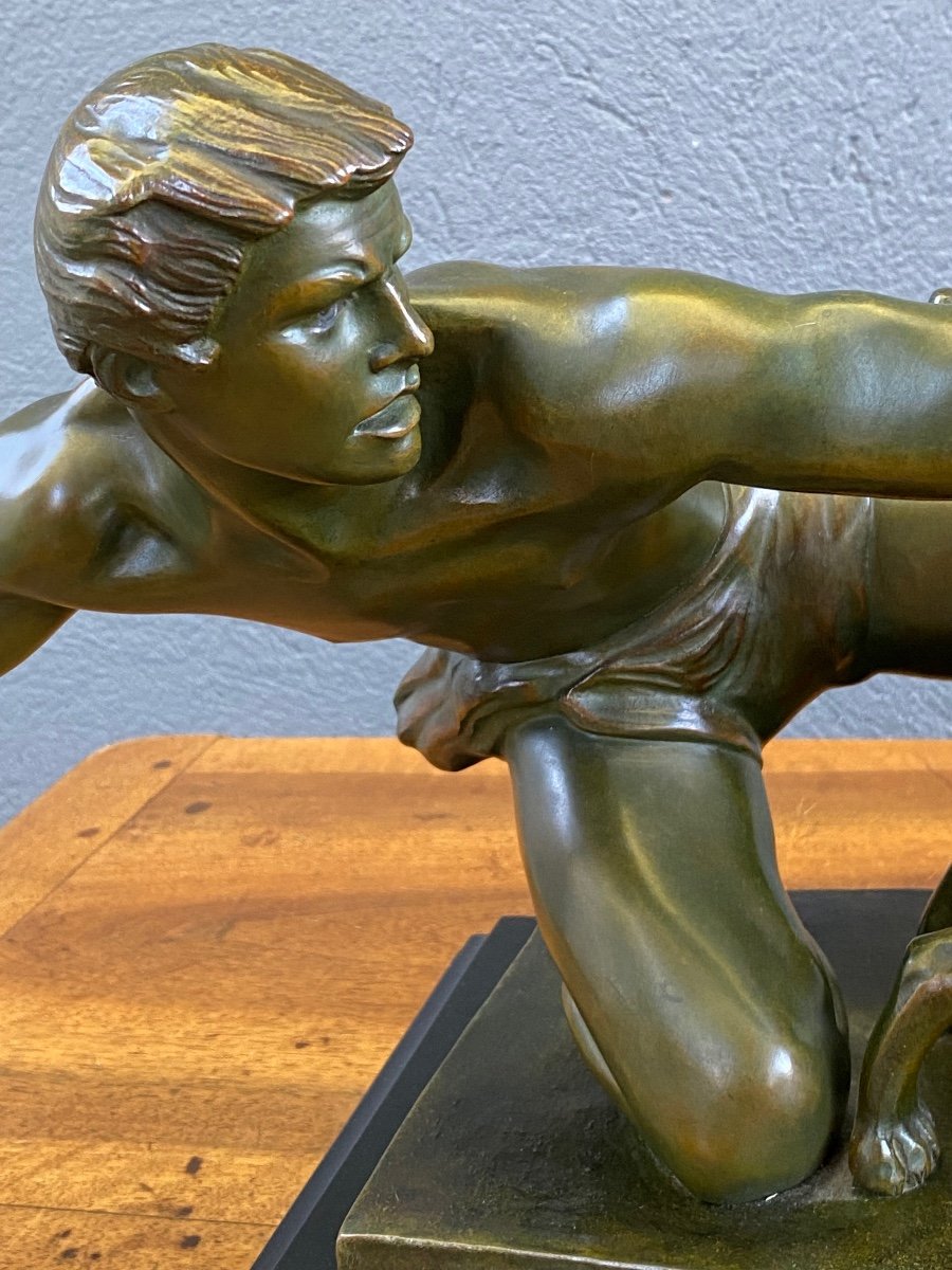 Alexandre KELETY (1874-1940). Sculpture Art déco en bronze -photo-3