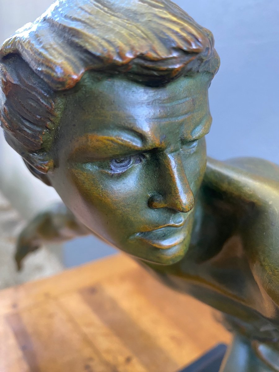 Alexandre KELETY (1874-1940). Sculpture Art déco en bronze -photo-2