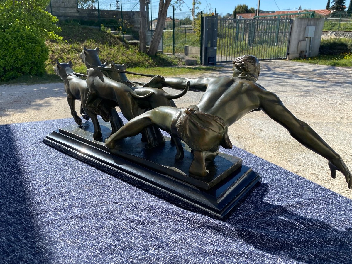 Alexandre KELETY (1874-1940). Sculpture Art déco en bronze -photo-7