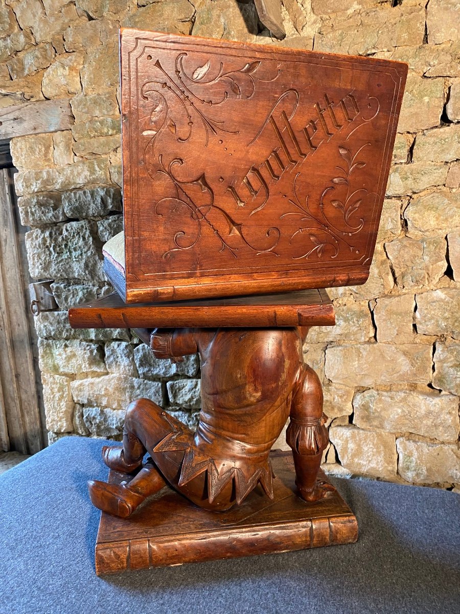 Walnut Piano Stool -photo-1