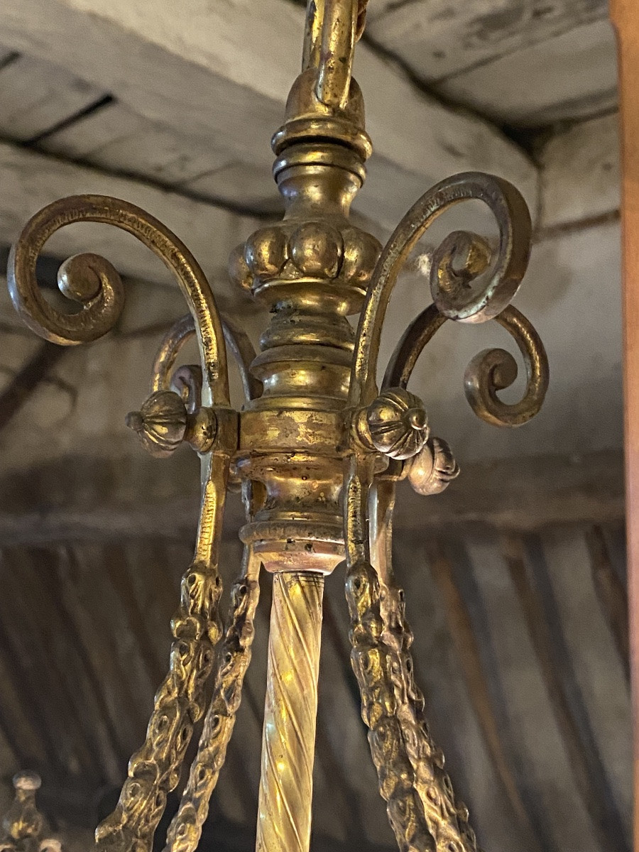 Louis XVI Bronze Lantern -photo-3