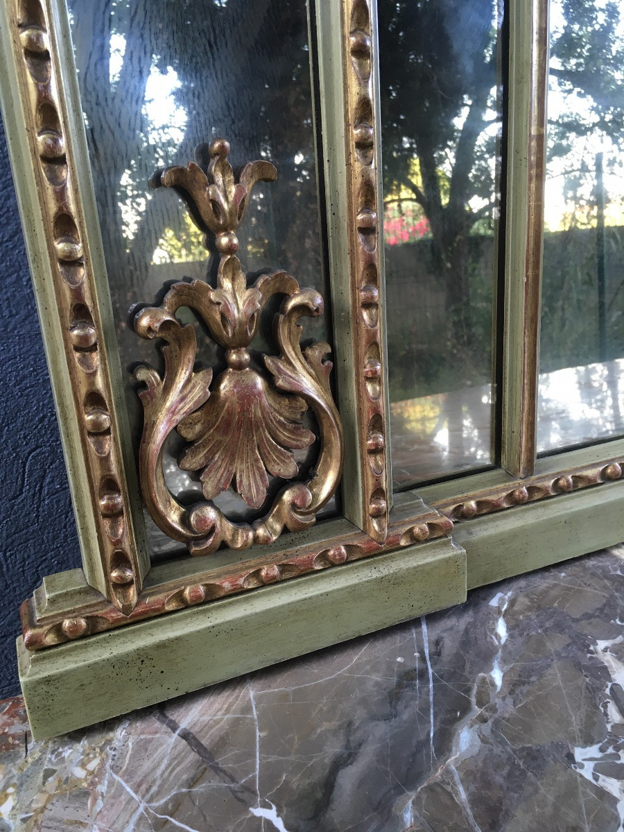 Table-console et miroir style XVIIIème siècle Italien -photo-3