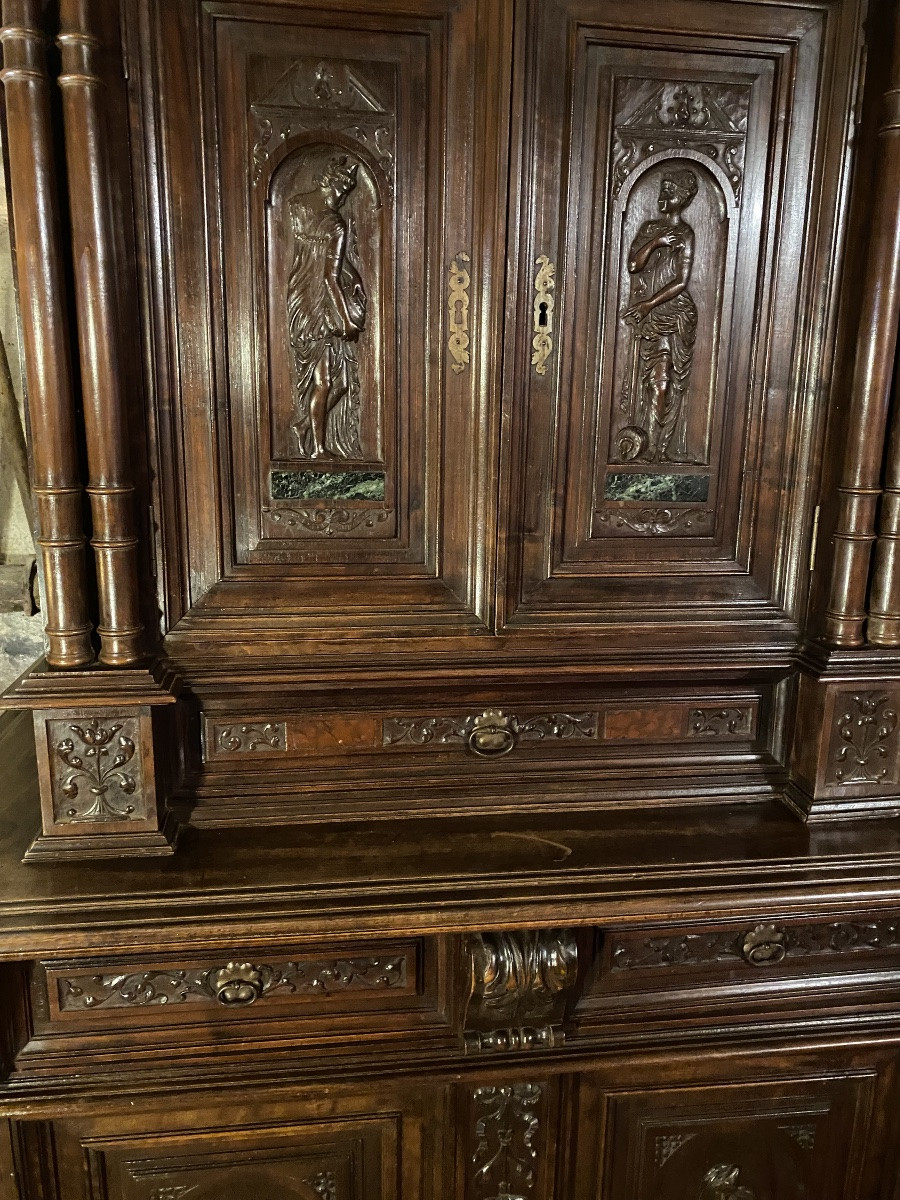 Buffet deux corps style renaissance -photo-6
