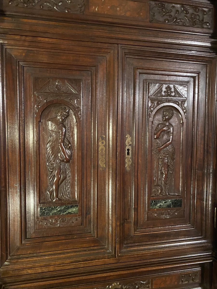 Buffet deux corps style renaissance -photo-7