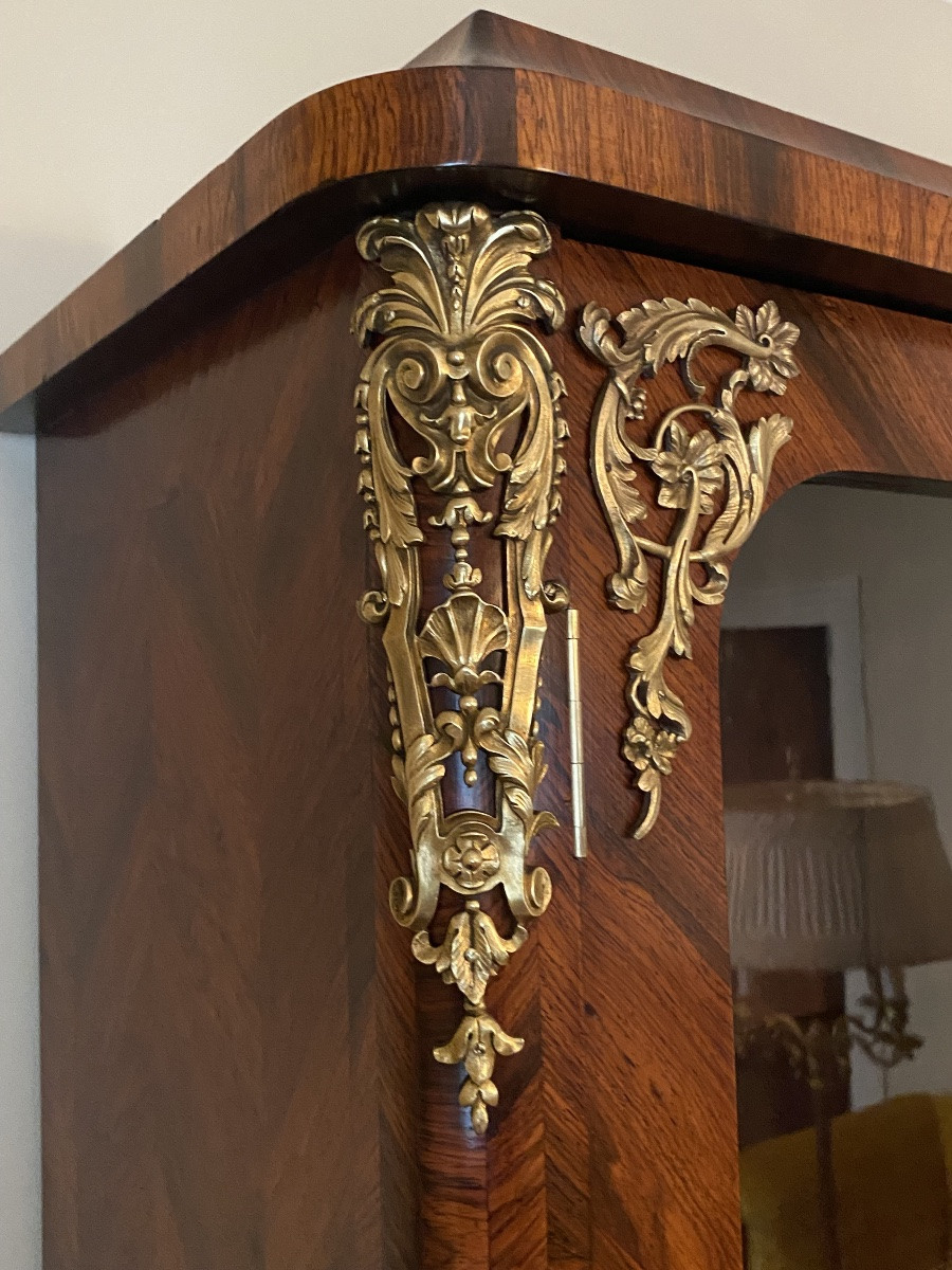 Bibliothèque Louis XIV en palissandre -photo-3