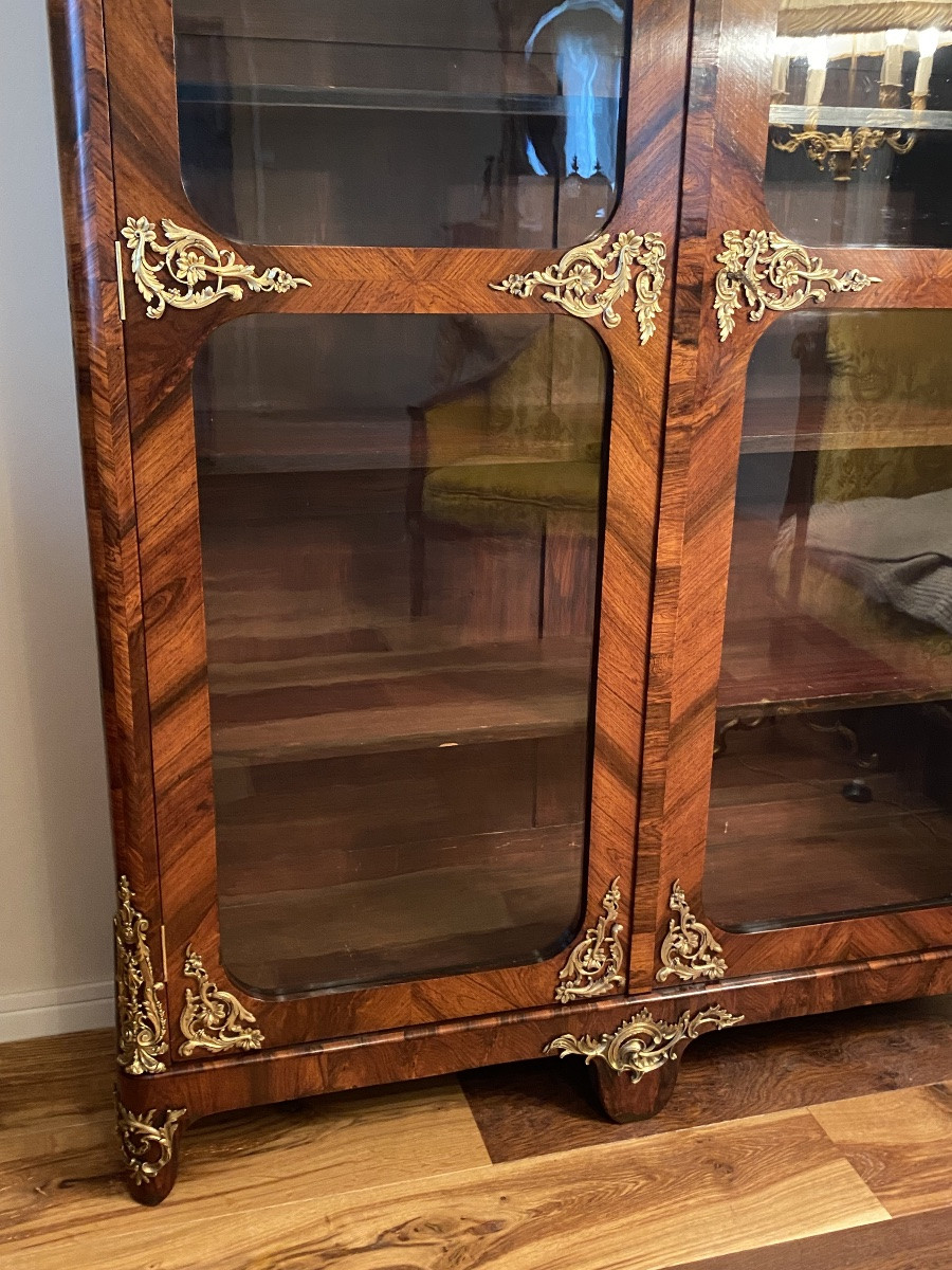 Bibliothèque Louis XIV en palissandre -photo-4