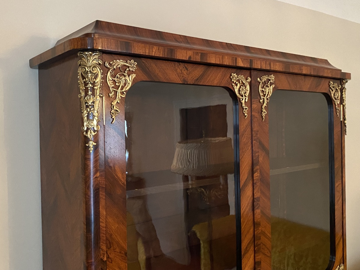 Bibliothèque Louis XIV en palissandre -photo-2