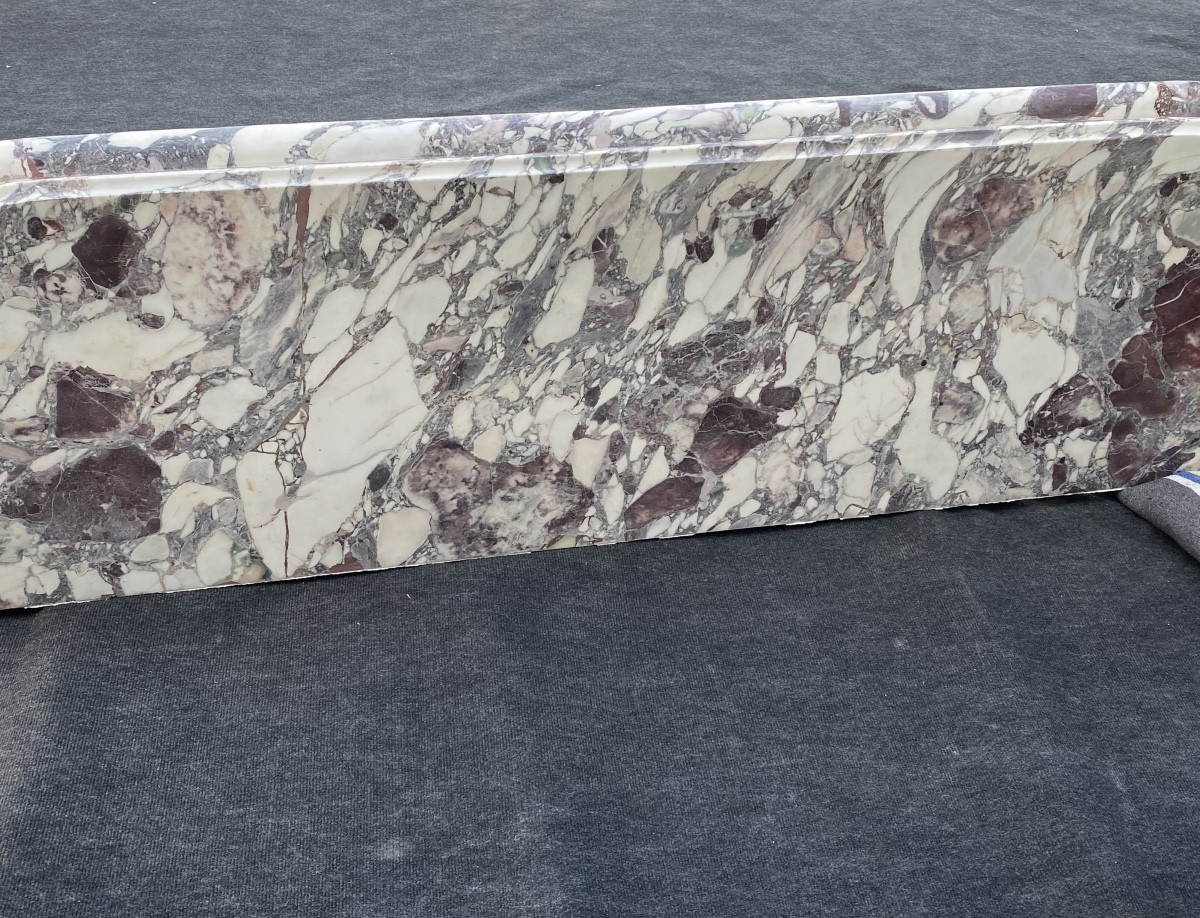 Grande console en marbre de brèche violette -photo-2