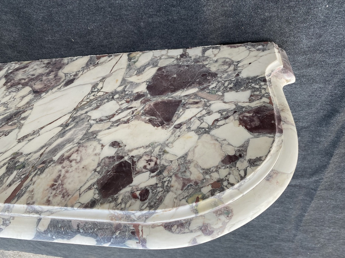 Grande console en marbre de brèche violette -photo-4