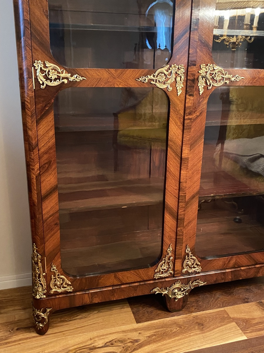 Bibliothèque Louis XIV en palissandre -photo-4