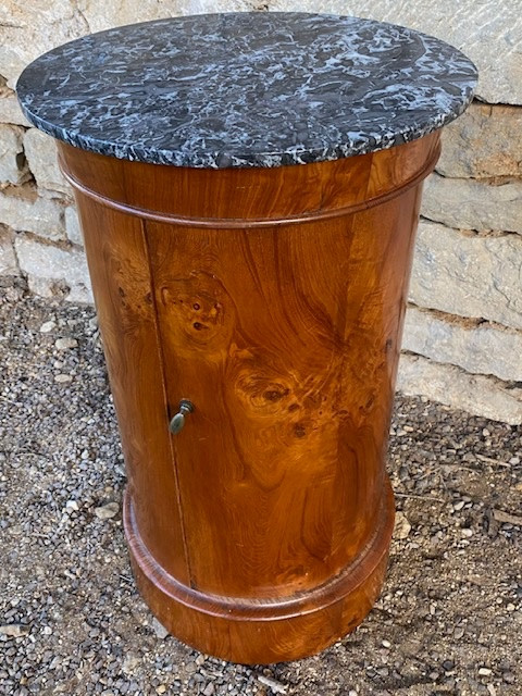 Charles X Bedside Table/sleeping Bag In Elm -photo-2