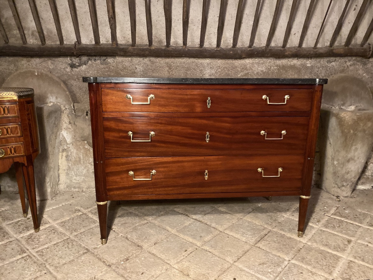 Louis XVI Period Chest Of Drawers, Stamped-photo-2