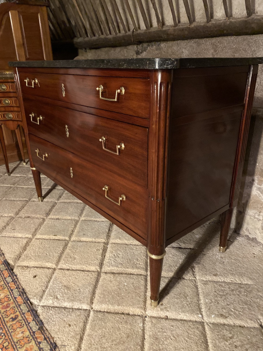 Louis XVI Period Chest Of Drawers, Stamped-photo-4