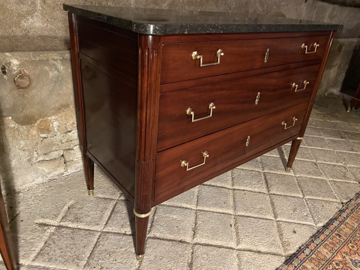 Louis XVI Period Chest Of Drawers, Stamped-photo-2