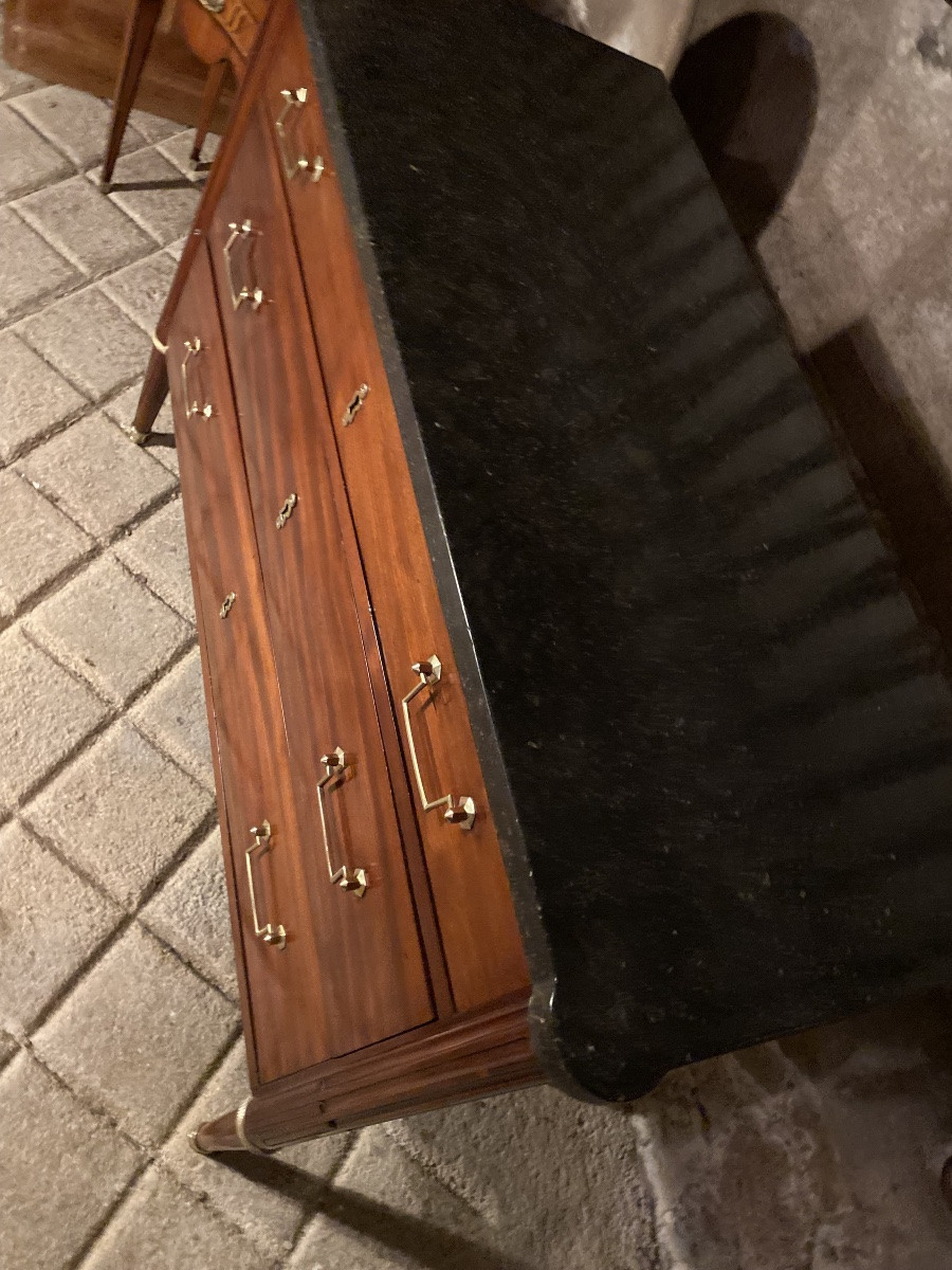 Louis XVI Period Chest Of Drawers, Stamped-photo-5