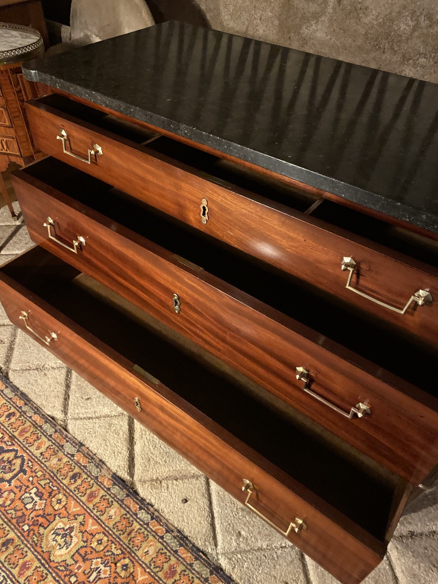 Louis XVI Period Chest Of Drawers, Stamped-photo-6