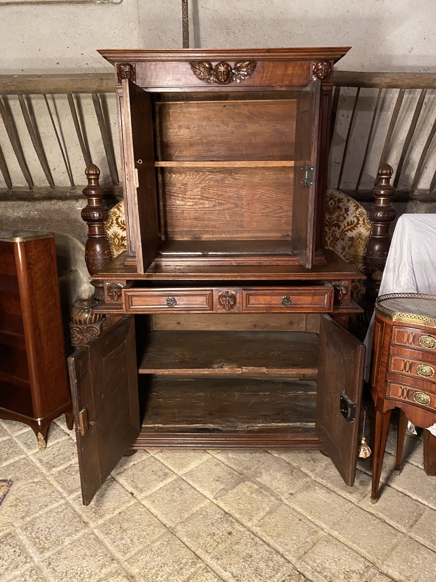 Petit Buffet deux corps à retrait -photo-1