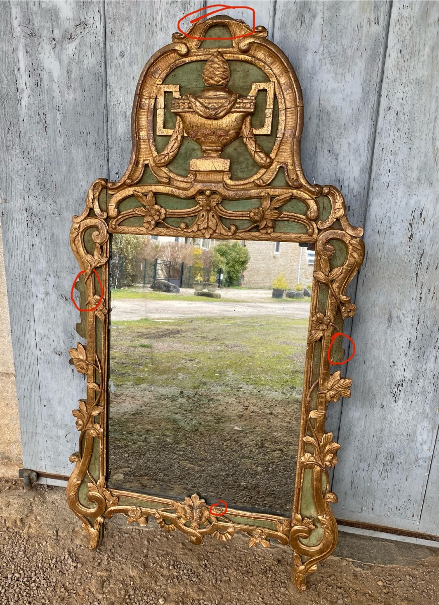 Miroir Provençal XVIII ème siècle -photo-4